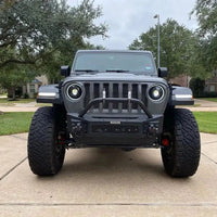 Front view of Oculus Headlights with white outer halo ring.