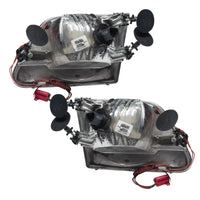 1997-2003 Ford F-150/F-250 Super Duty Pre-Assembled Halo Headlights - Chrome Housing