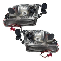 1997-2003 Ford F-150/F-250 Super Duty Pre-Assembled Halo Headlights - Chrome Housing