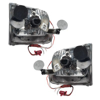 1997-2003 Ford F-150/F-250 Super Duty Pre-Assembled Halo Headlights - Chrome Housing
