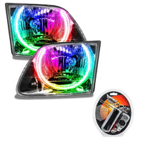1997-2003 Ford F-150/F-250 Super Duty Pre-Assembled Halo Headlights - Chrome Housing