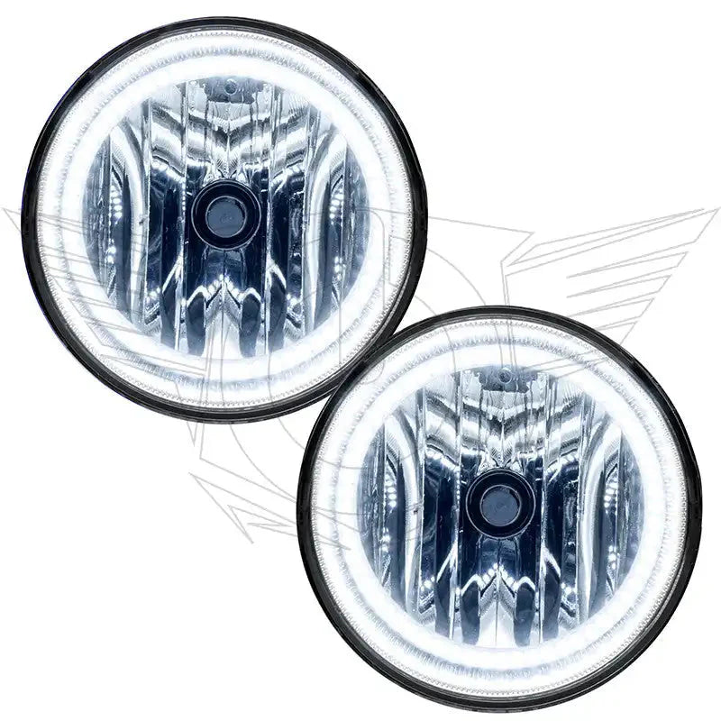 2008-2011 Ford Ranger Pre-Assembled Halo Fog Lights with white LED halo rings.