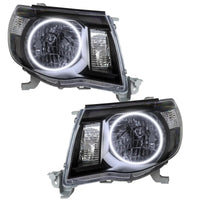 2005-2011 Toyota Tacoma Pre-Assembled Halo Headlights-Black