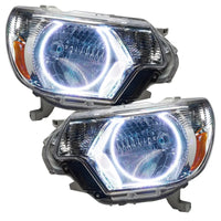 2012-2015 Toyota Tacoma Pre-Assembled Halo Headlights - Chrome