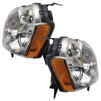 2005-2007 Jeep Grand Cherokee Pre-Assembled Headlights - Non HID - Chrome