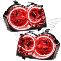 2005-2007 Jeep Grand Cherokee Pre-Assembled Headlights - Non HID - Chrome