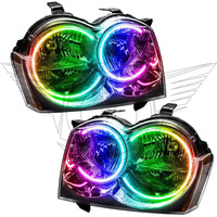 2005-2007 Jeep Grand Cherokee Pre-Assembled Headlights - Non HID - Chrome