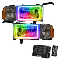 1994-2002 Dodge Ram 1500/2500/3500 Pre-Assembled Halo Headlights