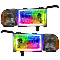 1994-2002 Dodge Ram 1500/2500/3500 Pre-Assembled Halo Headlights