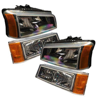 2003-2006 Chevy Silverado Pre-Assembled Headlights w/ Parking Lights