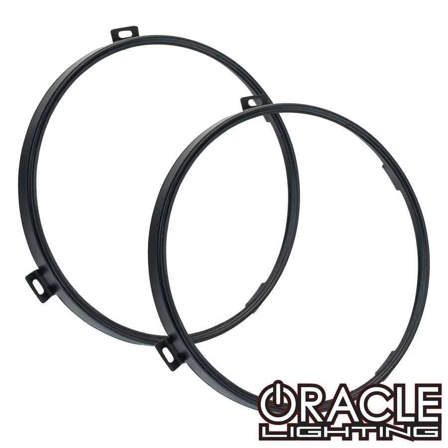 ORACLE Jeep Wrangler JK Headlight Trim Rings (Pair) - Black