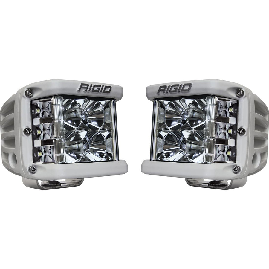 Rigid Industries Flood Surface Mount White Housing Pair D-SS Pro RIGID Industries