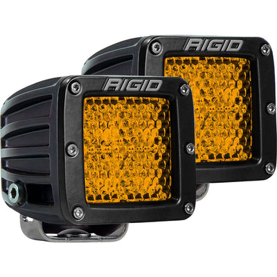 Rigid Industries Diffused Rear Facing High/Low Surface Mount Amber Pair D-Series Pro RIGID Industries