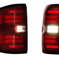 Morimoto XB LED Tail Lights: Chevrolet Silverado (14-19 / Red Lens / Set)