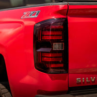 Morimoto XB LED Tail Lights: Chevrolet Silverado (14-19 / Red Lens / Set)