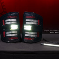 Morimoto XB LED Tail Lights: Chevrolet Silverado (14-19 / Smoked Lens / Set)