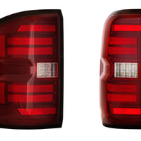 Morimoto XB LED Tail Lights: GMC Sierra (14-18 / Red Lens / Set)