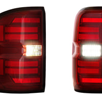Morimoto XB LED Tail Lights: GMC Sierra (14-18 / Red Lens / Set)