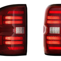 Morimoto XB LED Tail Lights: GMC Sierra (14-18 / Red Lens / Set)