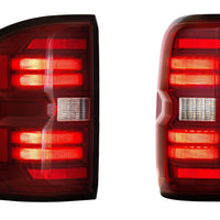 Morimoto XB LED Tail Lights: GMC Sierra (14-18 / Red Lens / Set)