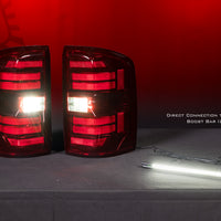 Morimoto XB LED Tail Lights: GMC Sierra (14-18 / Red Lens / Set)