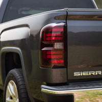 Morimoto XB LED Tail Lights: GMC Sierra (14-18 / Red Lens / Set)