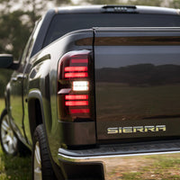 Morimoto XB LED Tail Lights: GMC Sierra (14-18 / Red Lens / Set)