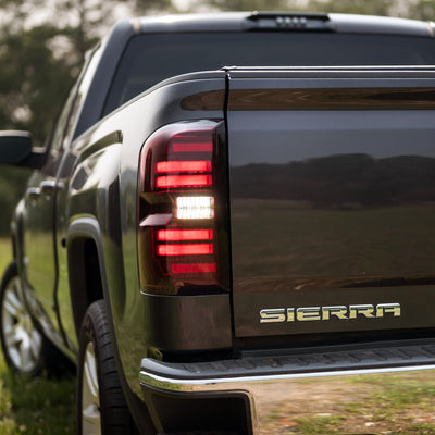 Morimoto XB LED Tail Lights: GMC Sierra (14-18 / Red Lens / Set)
