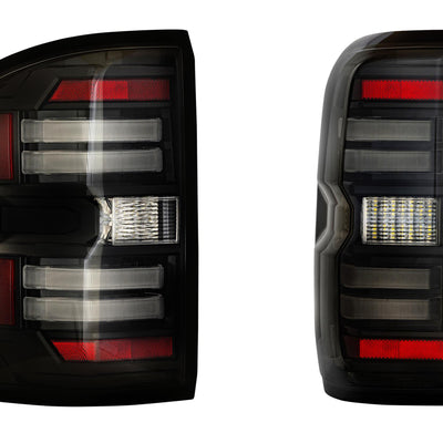 Morimoto XB LED Tail Lights: GMC Sierra (14-18 / Smoked Lens / Set)