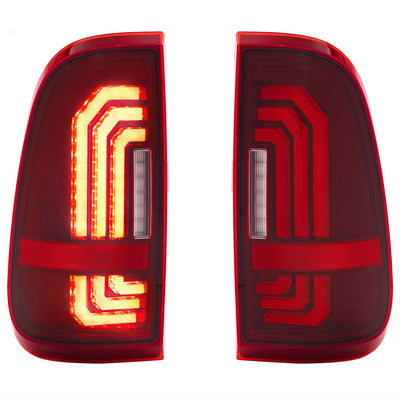 Morimoto XB LED Tail Lights: Ford Super Duty (99-16 / Red Lens / Set)