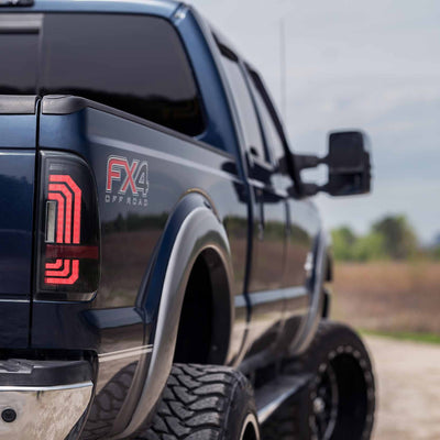 Morimoto XB LED Tail Lights: Ford Super Duty (99-16 / Smoked Lens / Set)
