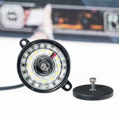 Morimoto Morimoto Rock Light Parts: White Puck w/ input wiring (Single)