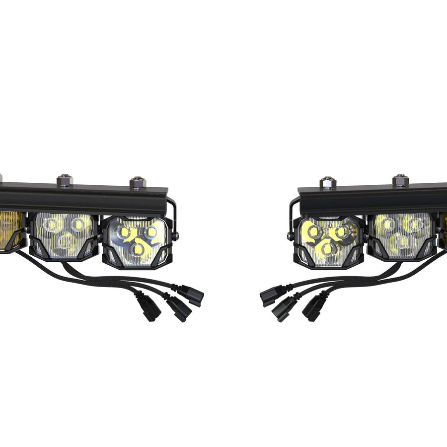 Morimoto Morimoto 4Banger Triple Fog Kit: Bronco (21+ / Brackets only / Set)