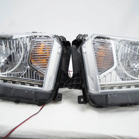 2014-17 Toyota Tundra Headlights - ORACLE White LED Halos + LED Strip Pre-Installed