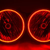 2007-16 Jeep Wrangler JK Headlights - ORACLE ColorSHIFT RGB Halo Kit + 1.0 Remote
