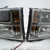 2007-13 GMC Sierra 1500/2500/3500 Headlights - ORACLE White LED SMD Halos