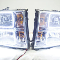 2007-13 GMC Sierra 1500/2500/3500 Headlights - ORACLE White LED SMD Halos