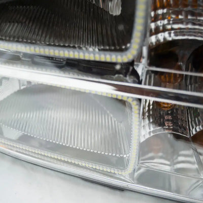 2007-13 GMC Sierra 1500/2500/3500 Headlights - ORACLE White LED SMD Halos