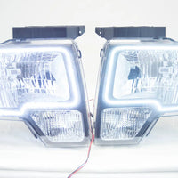 2009-2014 Ford F-150 Headlights with ORACLE White LED SMD Halo Kit