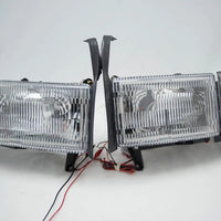 1994-2002 Dodge RAM 1500 Headlights - ORACLE Blue LED SMD Halo Kit Pre-Installed