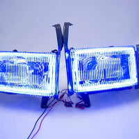 1994-2002 Dodge RAM 1500 Headlights - ORACLE Blue LED SMD Halo Kit Pre-Installed