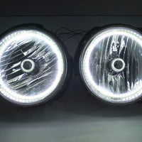 2007-16 Jeep Wrangler Headlights w/ ORACLE ColorSHIFT RGB Halo Kit + Remote