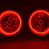 2007-16 Jeep Wrangler Headlights w/ ORACLE ColorSHIFT RGB Halo Kit + Remote