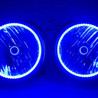 2007-16 Jeep Wrangler Headlights - ORACLE ColorSHIFT RGB Halo Kit + 1.0 Remote