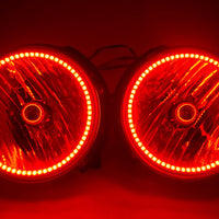 2007-16 Jeep Wrangler Headlights - ORACLE ColorSHIFT RGB Halo Kit + 1.0 Remote
