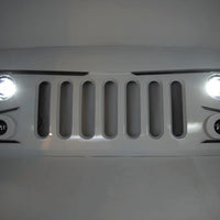 ORACLE Vector Grill BRIGHT WHITE PW7 - 2007-17 Jeep Wrangler w/ LED Headlights, Hi Beams, DRLs
