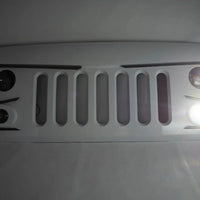 ORACLE Vector Grill BRIGHT WHITE PW7 - 2007-17 Jeep Wrangler w/ LED Headlights, Hi Beams, DRLs