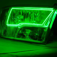 2009-2018 Dodge Ram 1500 Headlights - ORACLE Green LED Halo Kit Pre-Installed