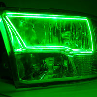 2009-2018 Dodge Ram 1500 Headlights - ORACLE Green LED Halo Kit Pre-Installed