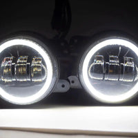 Jeep Wrangler Dodge Chrysler LED Hi-Power Fog Lights + ORACLE White Plasma Halos